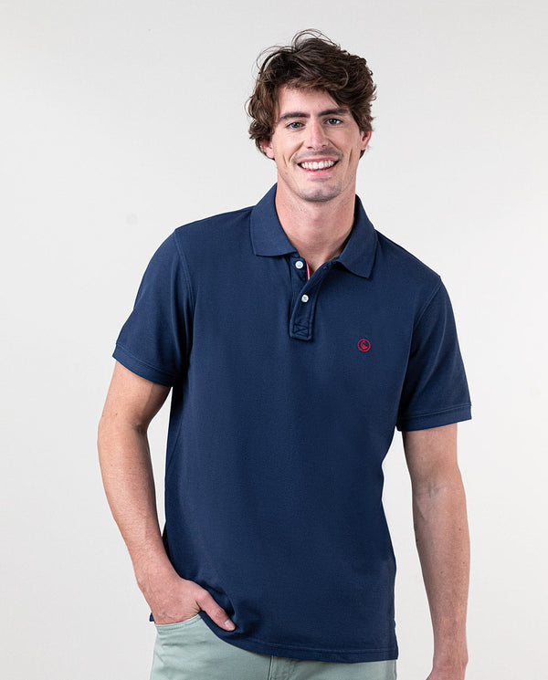 Polo Piqué Garment Dyed Marino