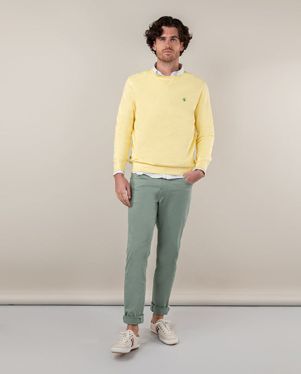 El Ganso | Sudadera Cuello Caja Amarilla Amarillo  para hombre.