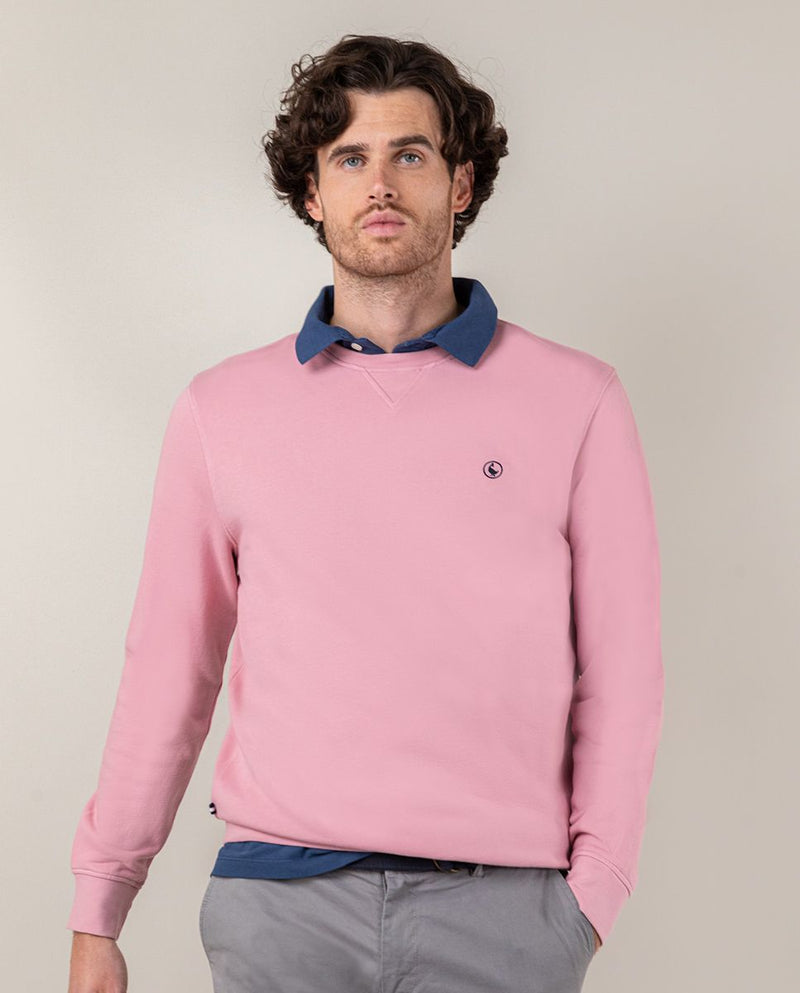 Sudadera Cuello Caja Rosa