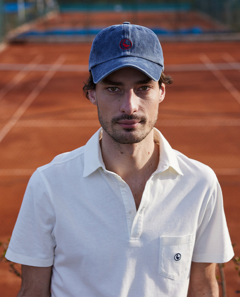 El Ganso | Polo Slub Jersey Off White Blanco  para hombre.