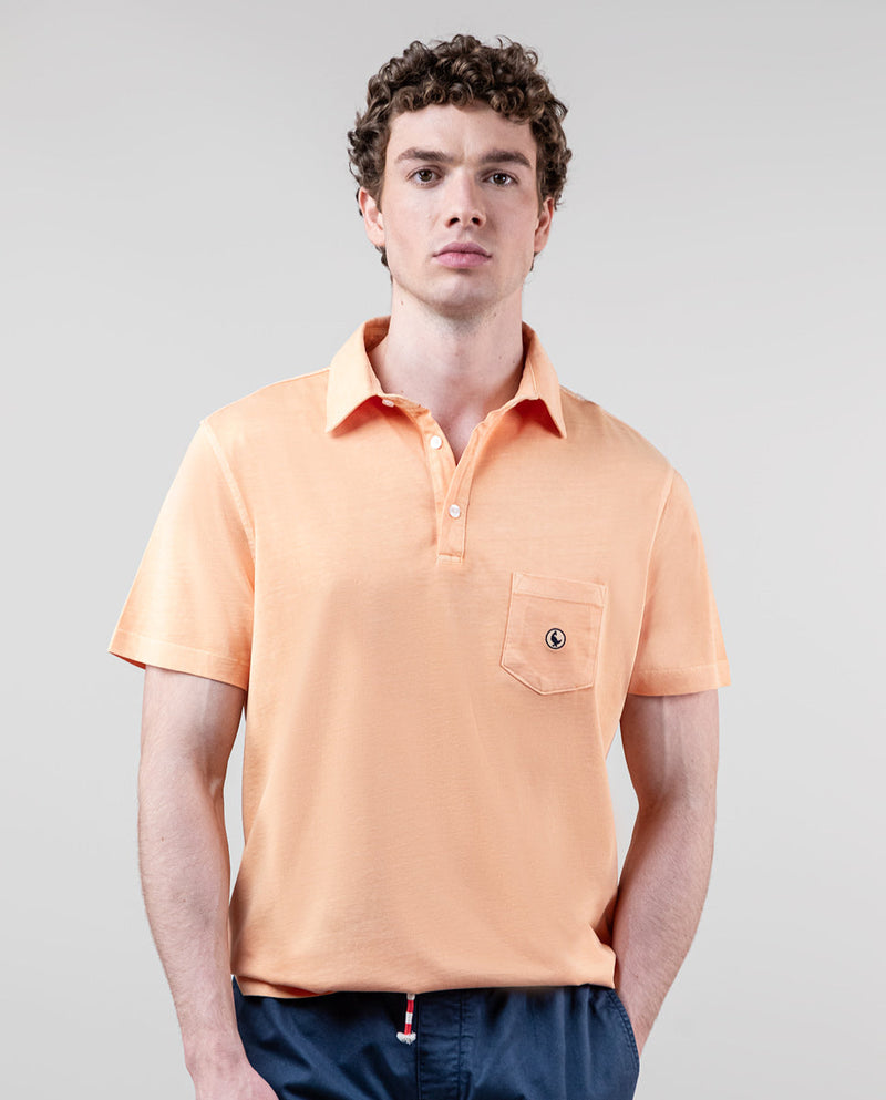 El Ganso | Polo Slub Jersey Naranja Naranja  para hombre.