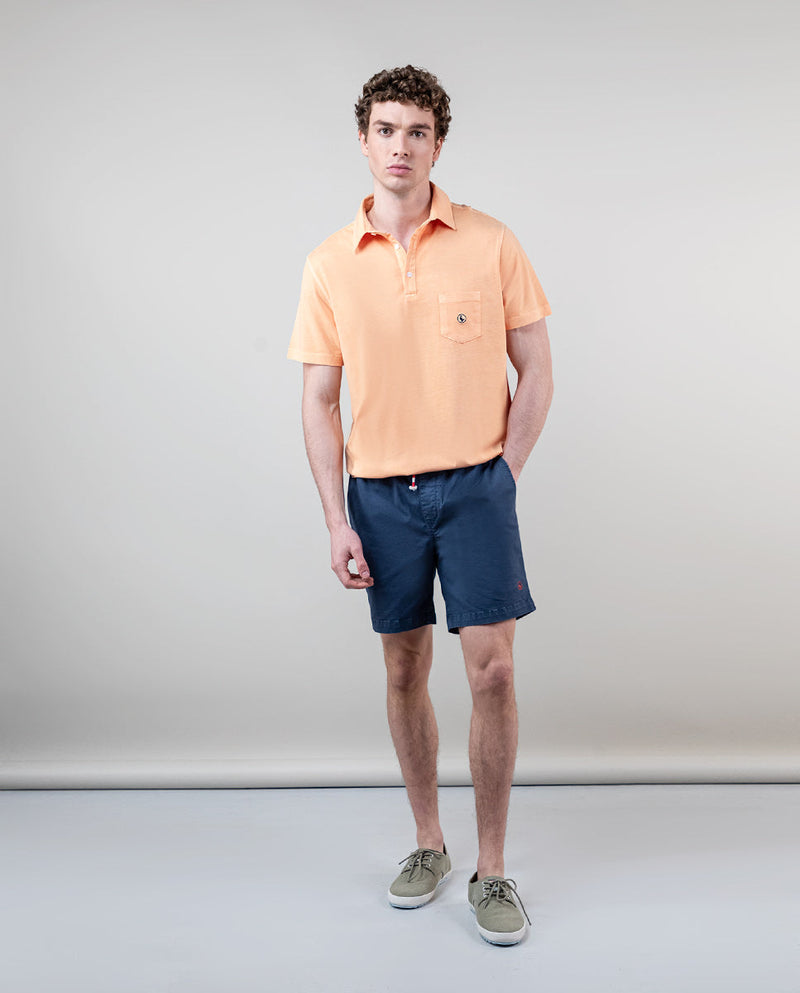 El Ganso | Polo Slub Jersey Naranja Naranja  para hombre.