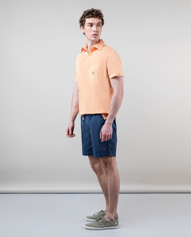 El Ganso | Polo Slub Jersey Naranja Naranja  para hombre.