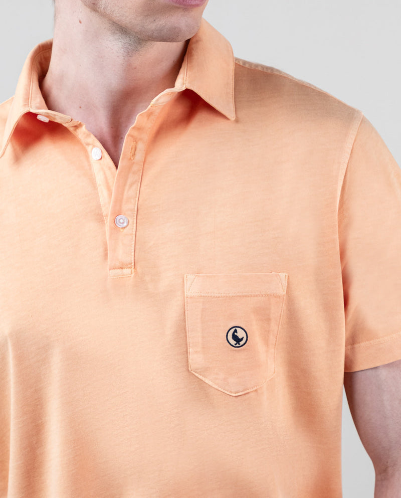 Polo Slub Jersey Naranja