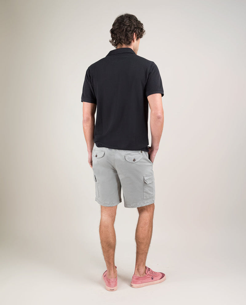 Polo Piqué Garment Dyed Negro