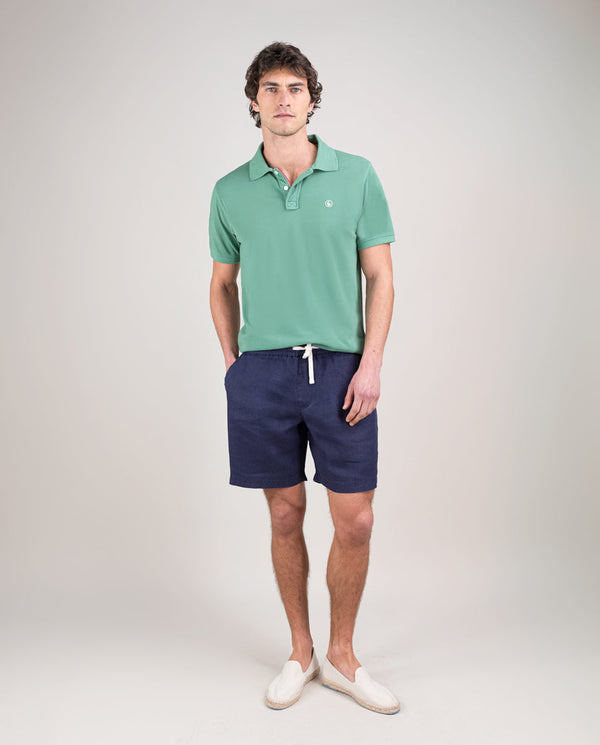 Polo Piqué Garment Dyed Verde