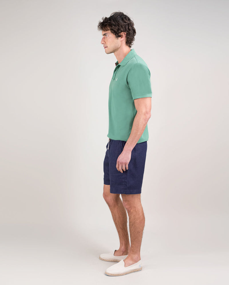Polo Piqué Garment Dyed Verde
