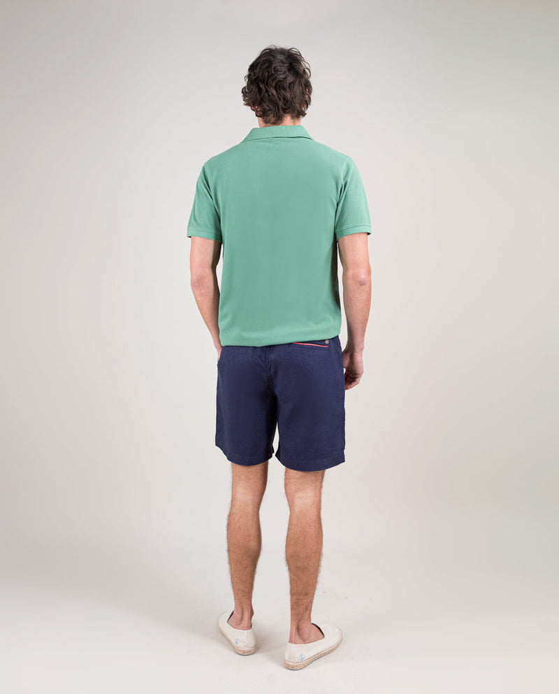 Polo Piqué Garment Dyed Verde