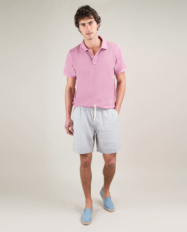 Polo Piqué Garment Dyed Lila
