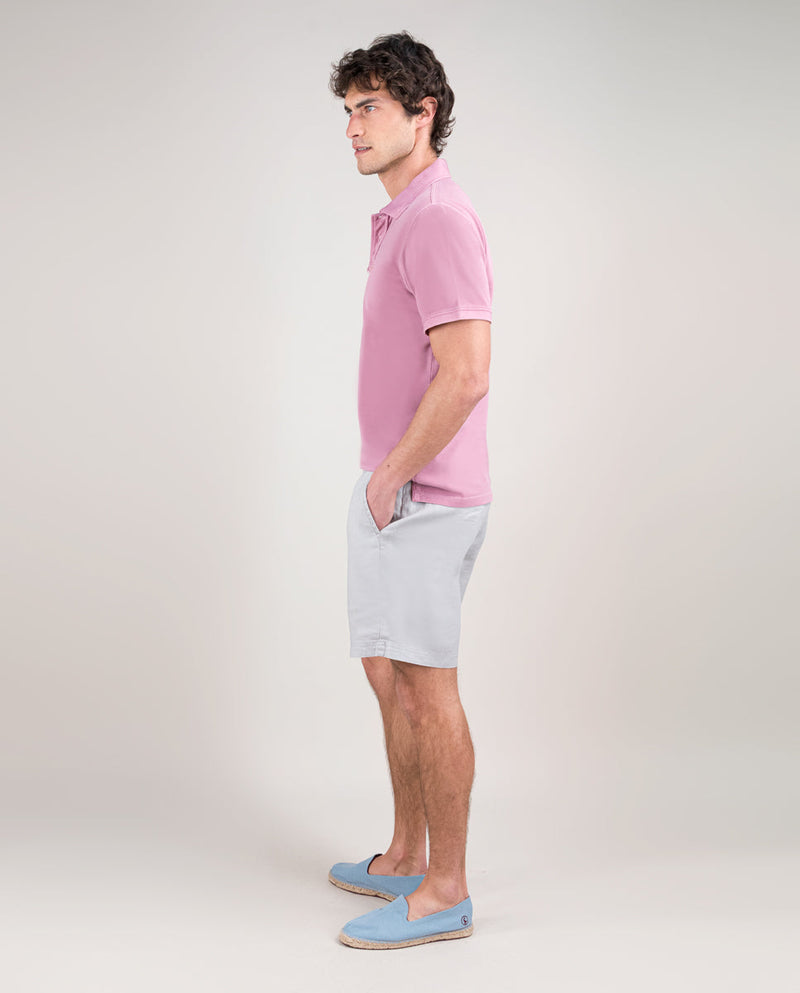 Polo Piqué Garment Dyed Lila