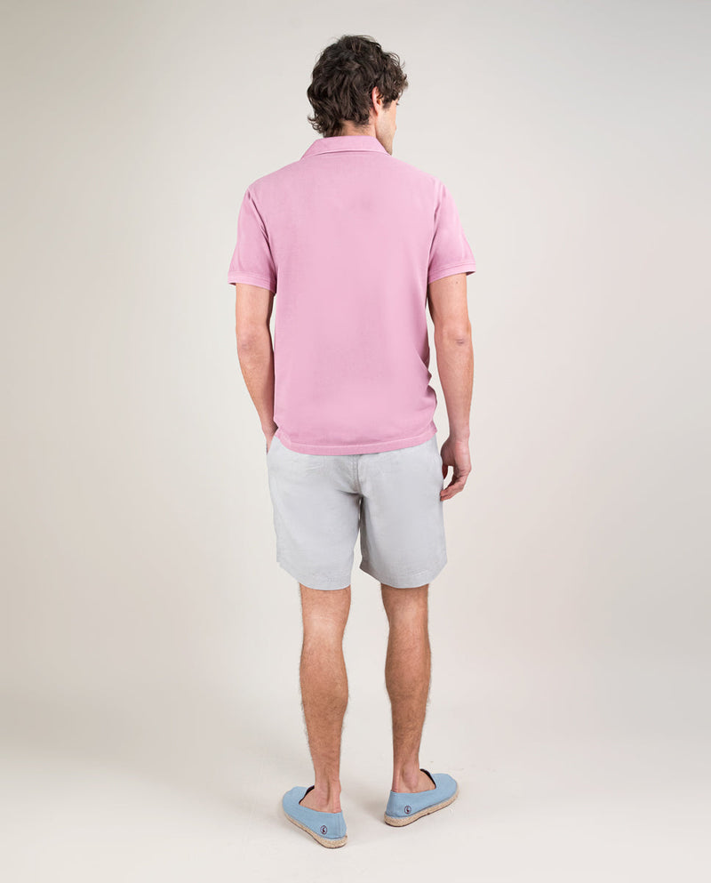 Polo Piqué Garment Dyed Lila