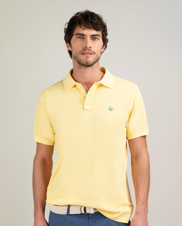 Polo Piqué Garment Dyed Amarillo