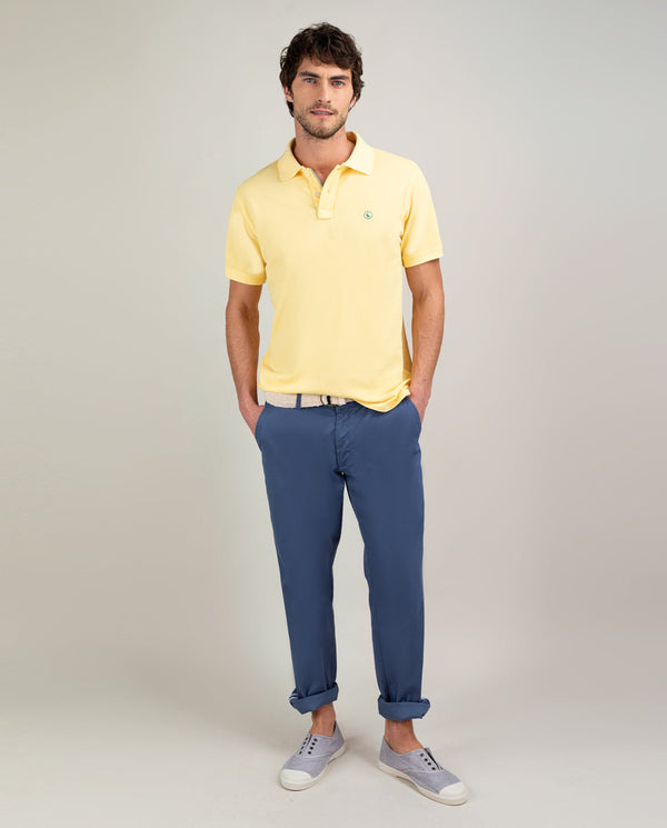 Polo Piqué Garment Dyed Amarillo