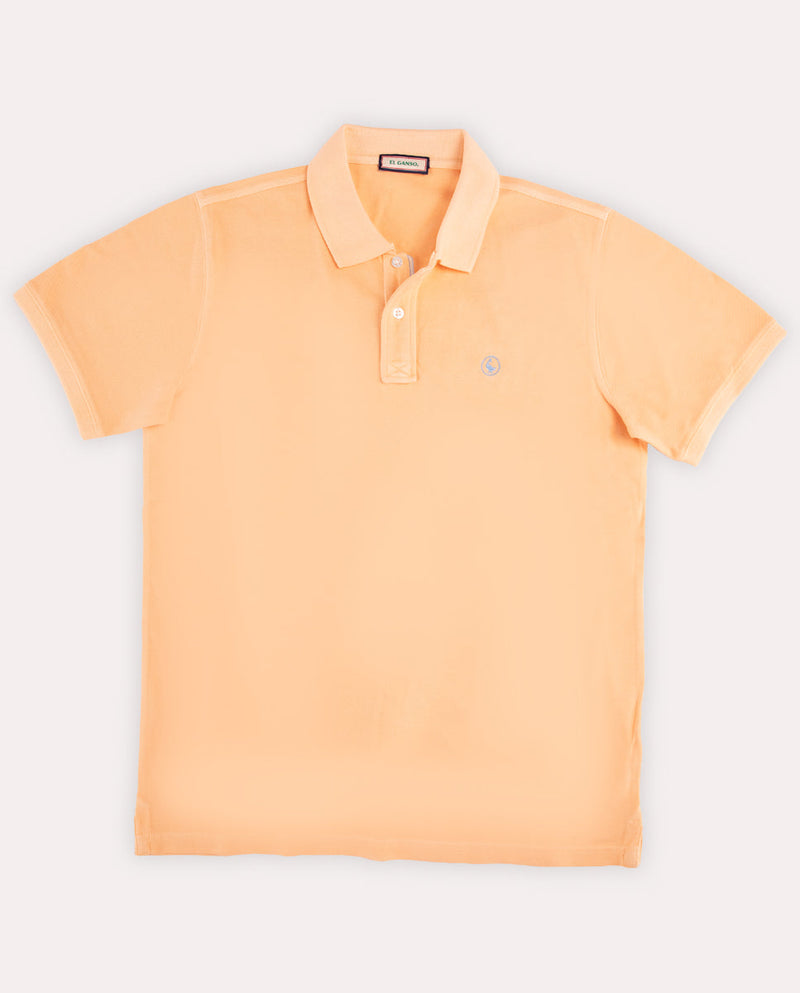 Polo Piqué Garment Dyed Naranja
