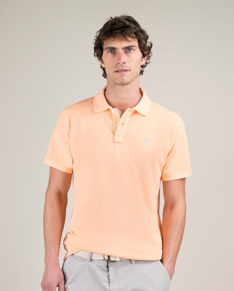 Polo Piqué Garment Dyed Naranja