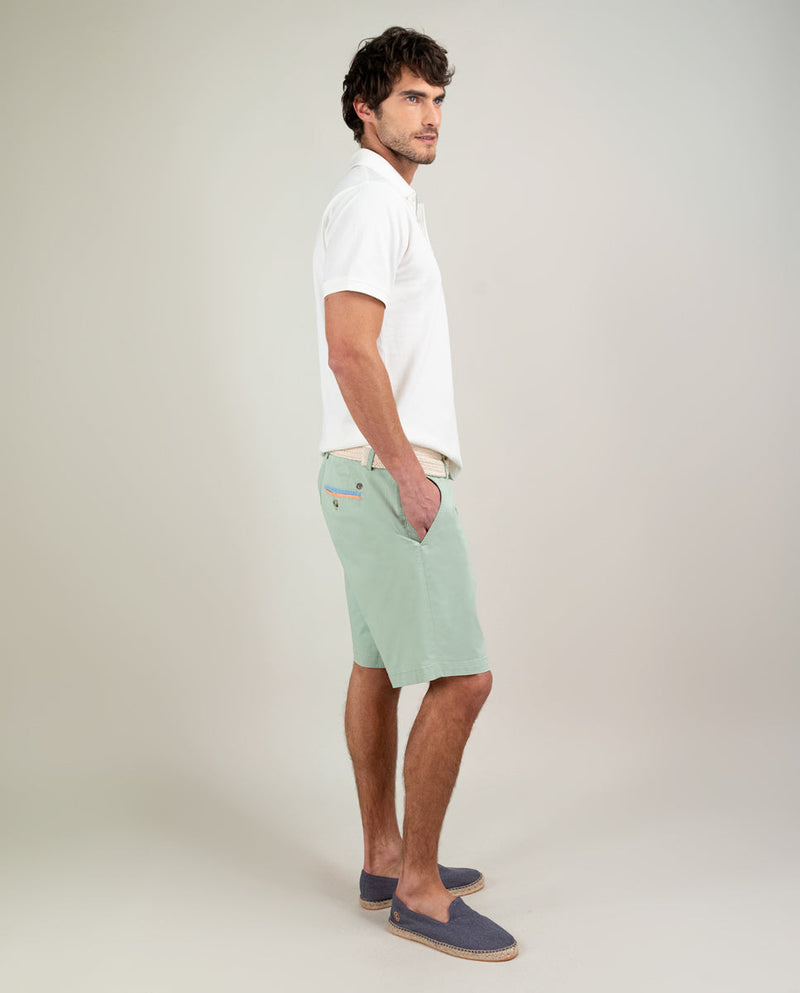 Polo Piqué Garment Dyed Blanco