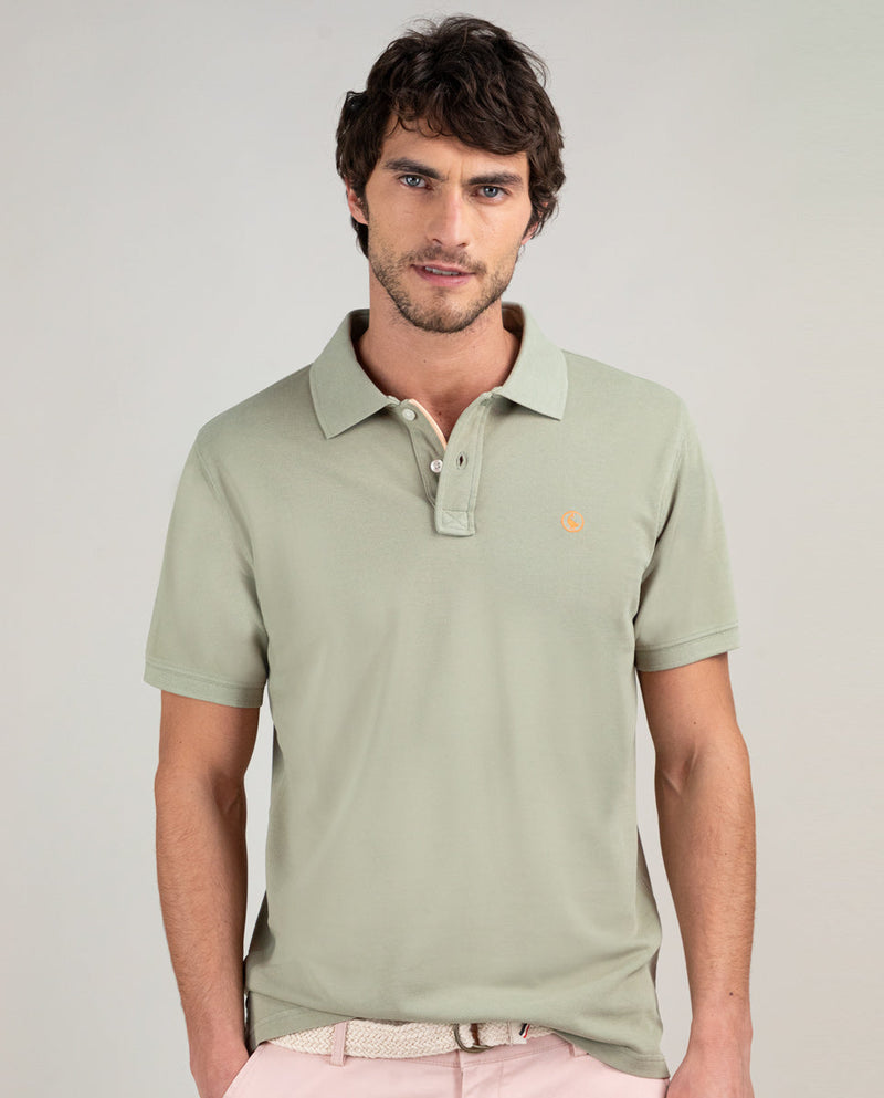Polo Piqué Garment Dyed Kaki