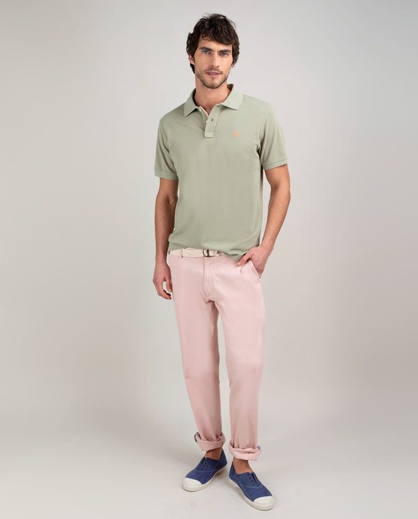 Polo Piqué Garment Dyed Kaki