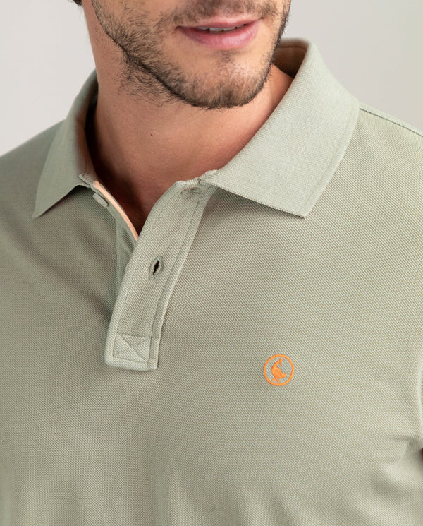 Polo Piqué Garment Dyed Kaki