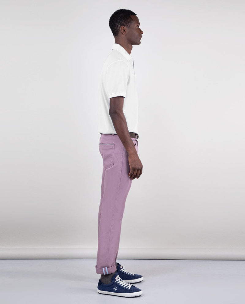 Polo Piqué Garment Dyed Blanco Interseason
