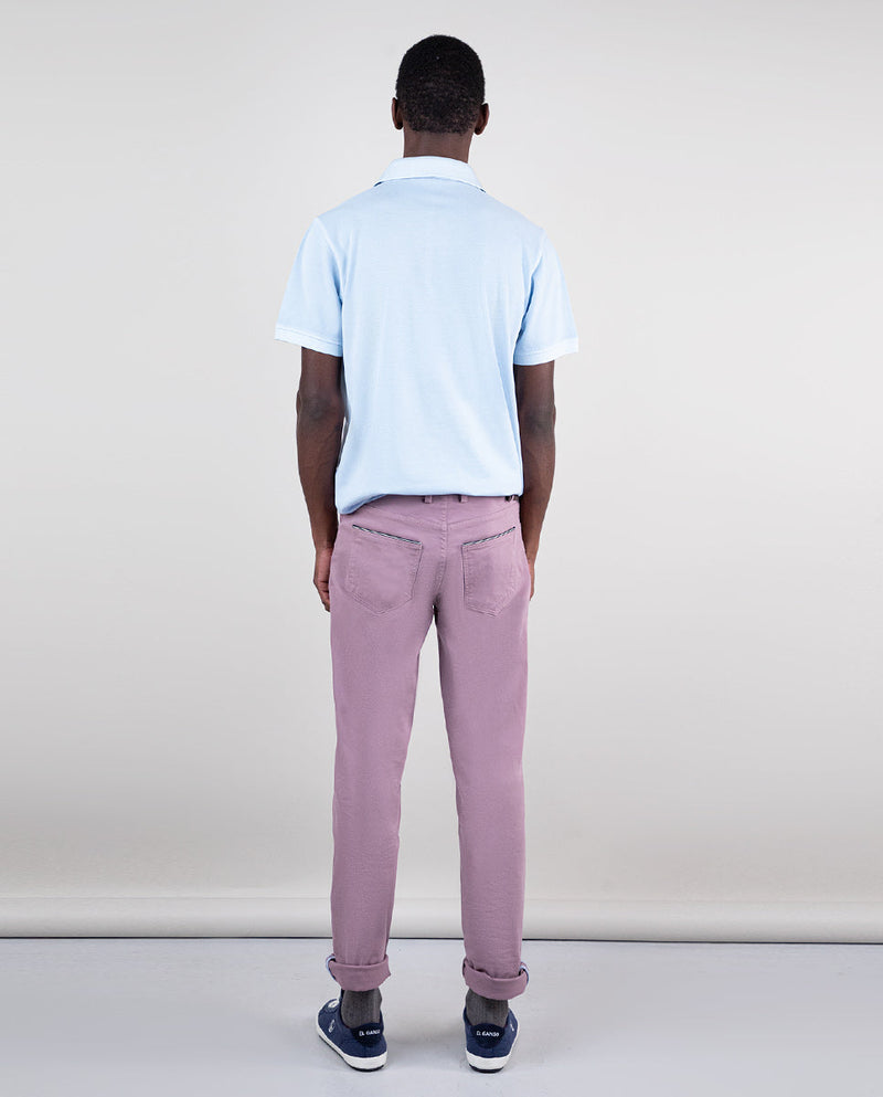 Polo Piqué Garment Dyed Azul Interseason