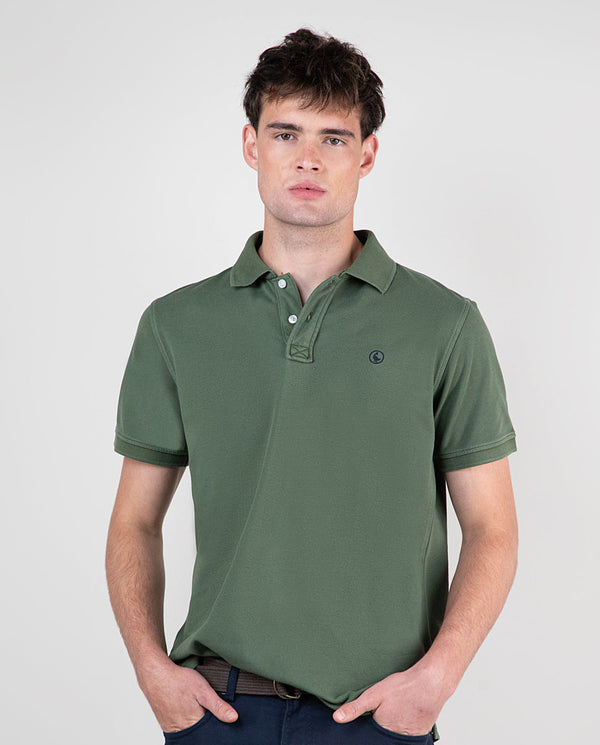 Polo Piqué Garment Dyed Verde Interseason