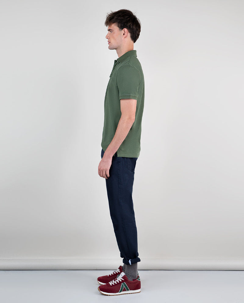 Polo Piqué Garment Dyed Verde Interseason