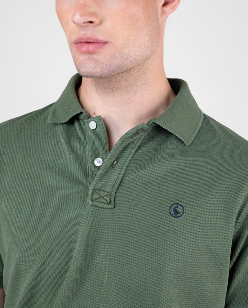 Polo Piqué Garment Dyed Verde Interseason