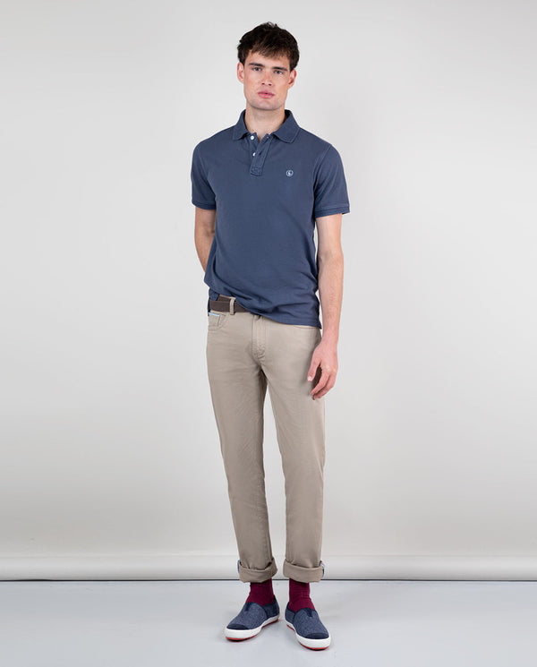 Polo Piqué Garment Dyed Marino Interseason
