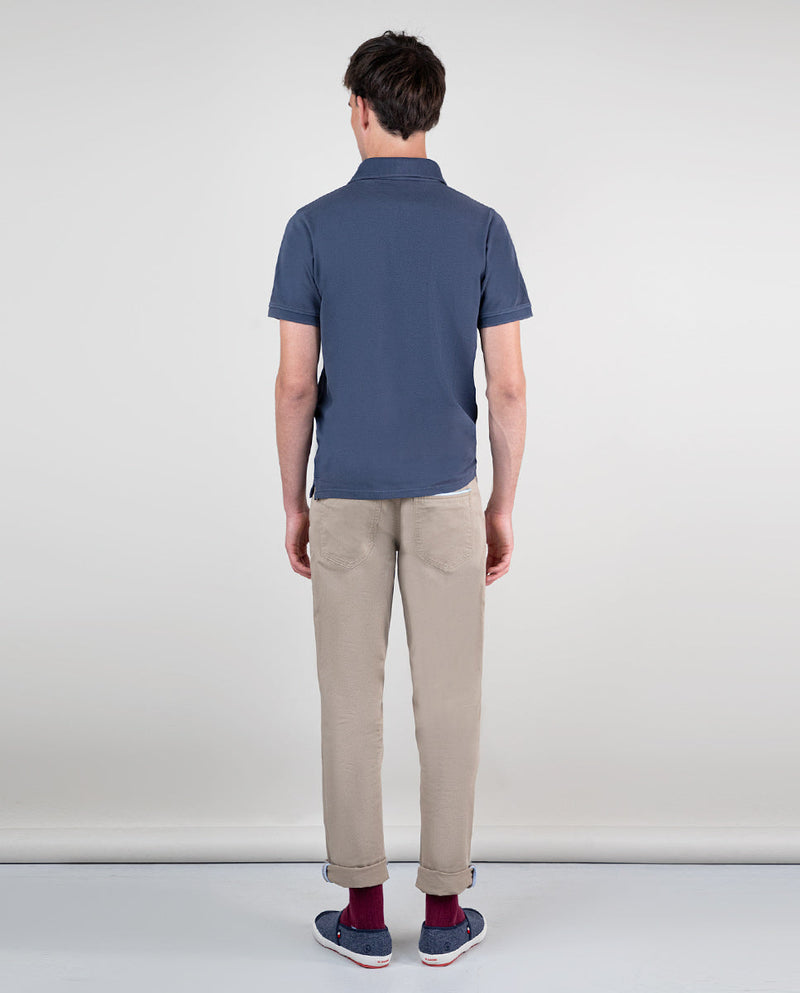 Polo Piqué Garment Dyed Marino Interseason