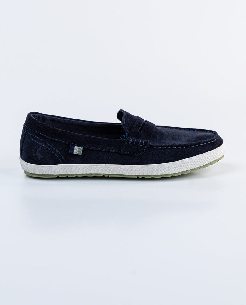 El Ganso | Milán Marino Suede Sneaker Azul Marino  para hombre.