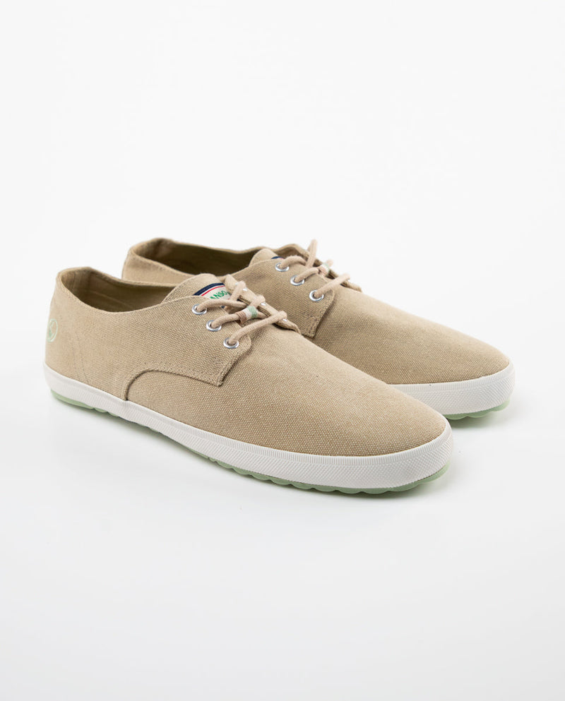 Derby Sneaker Canvas Marrón