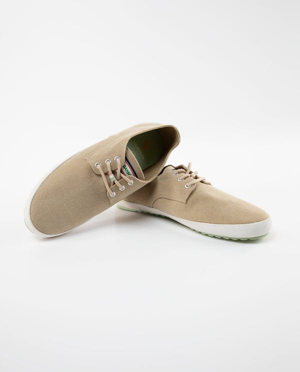 Derby Sneaker Canvas Marrón