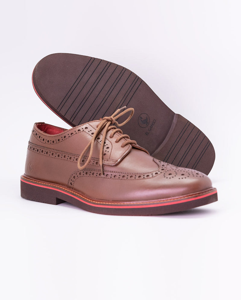 El Ganso | Zapato Palavega Piel Café  para hombre.