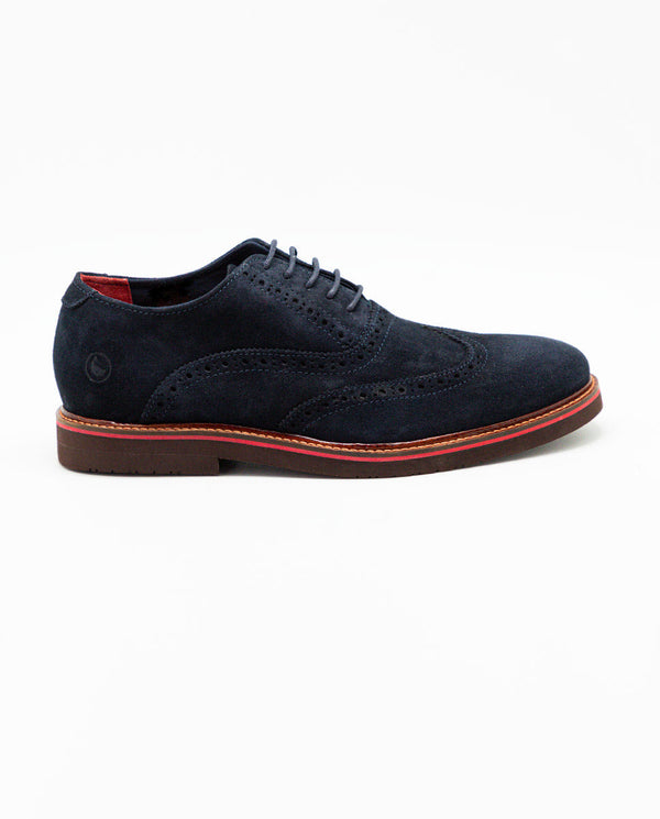 El Ganso | Zapato Oxford Ante Marino Azul Marino  para hombre.