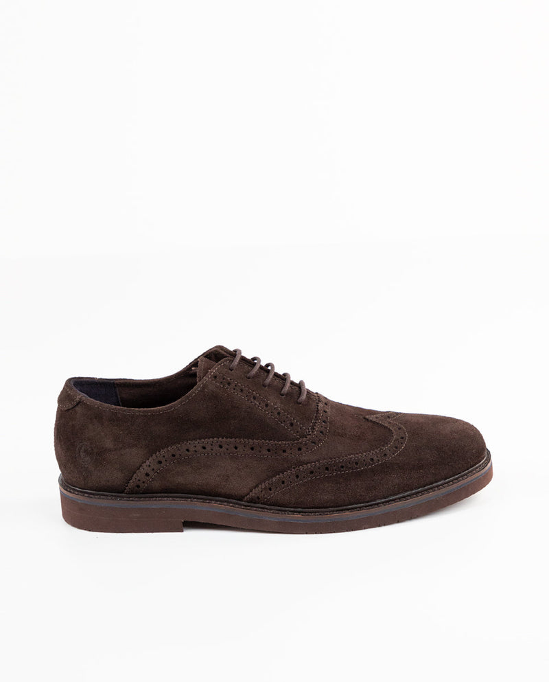 Zapato Oxford Ante Marrón