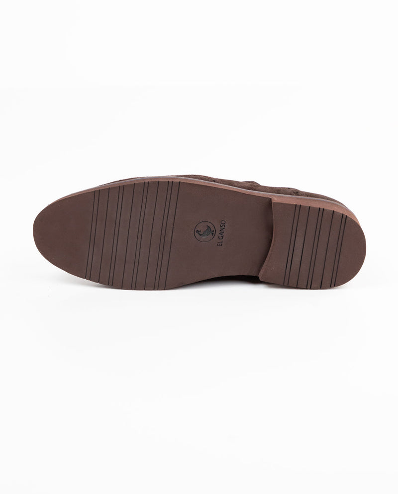 Zapato Oxford Ante Marrón