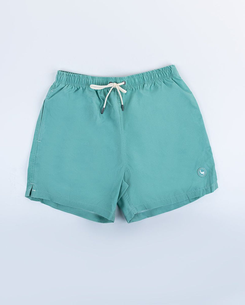 Bañador Liso Garment Dyed Verde