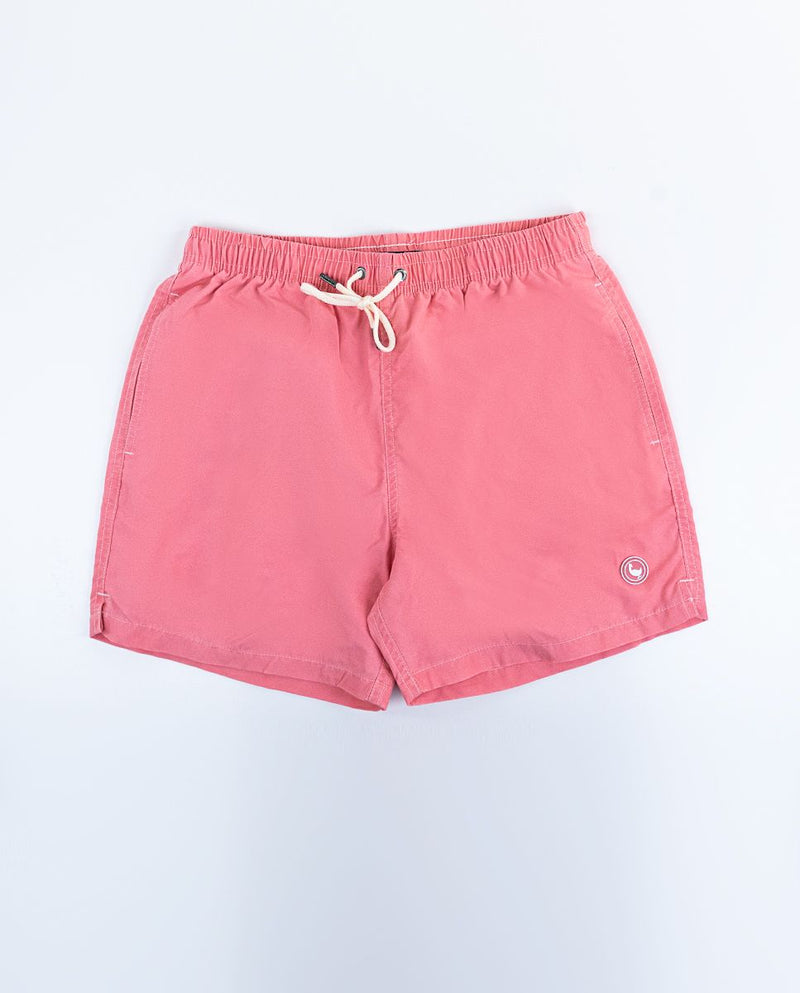 Bañador Liso Garment Dyed Rosa