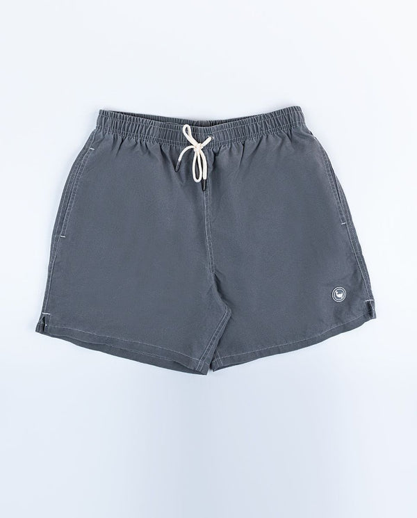 Bañador Liso Garment Dyed Gris