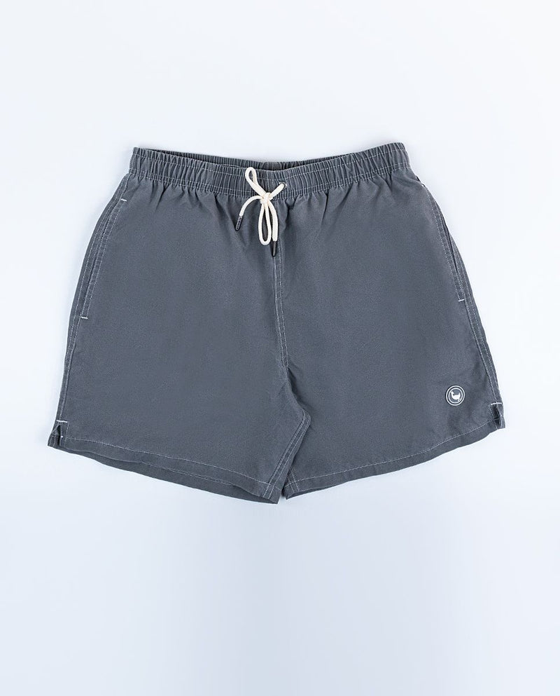 Bañador Liso Garment Dyed Gris