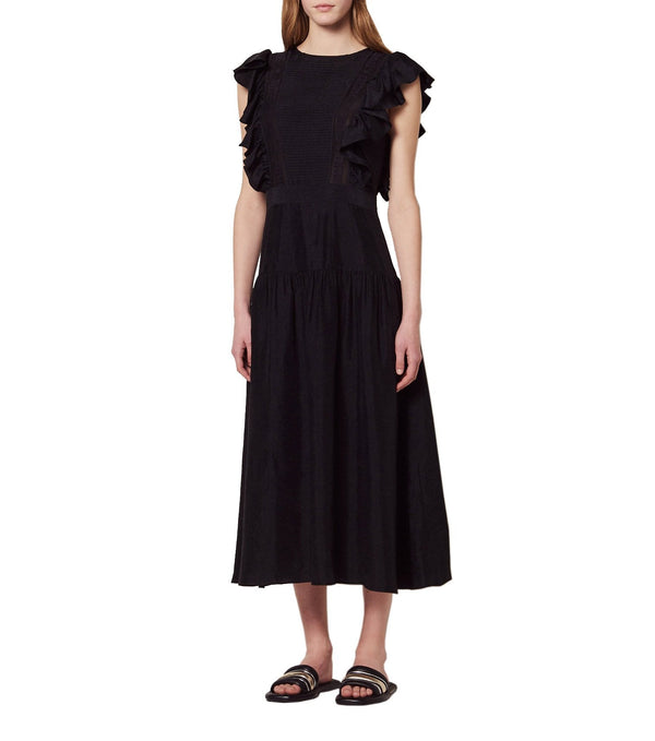 Sandro | Vestido Agnesse Negro para mujer.