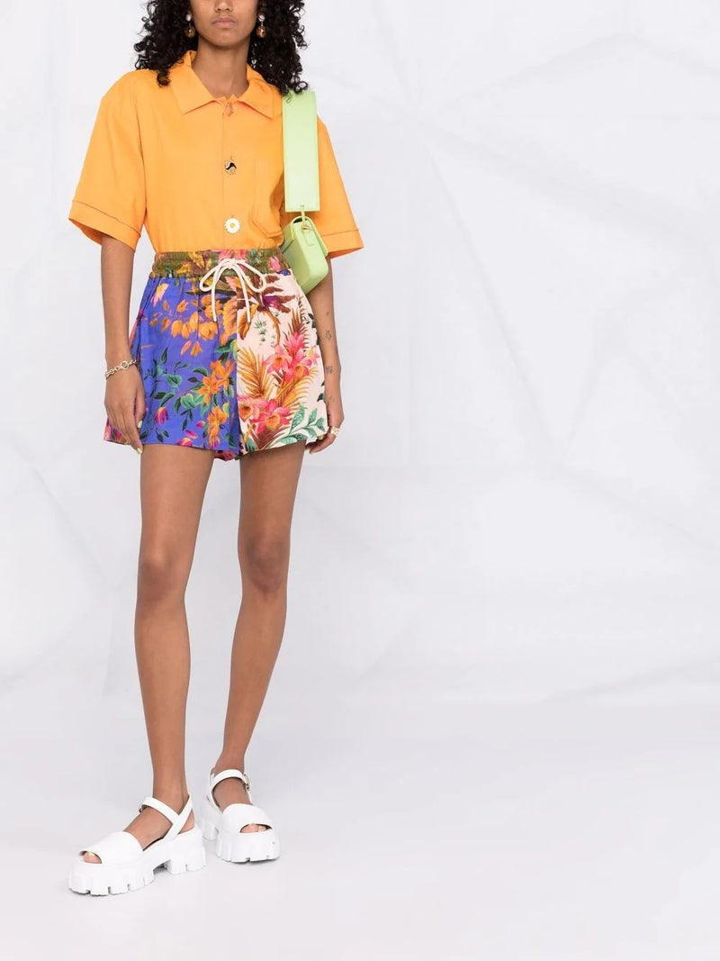 Short Tropicana Patched Multicolor