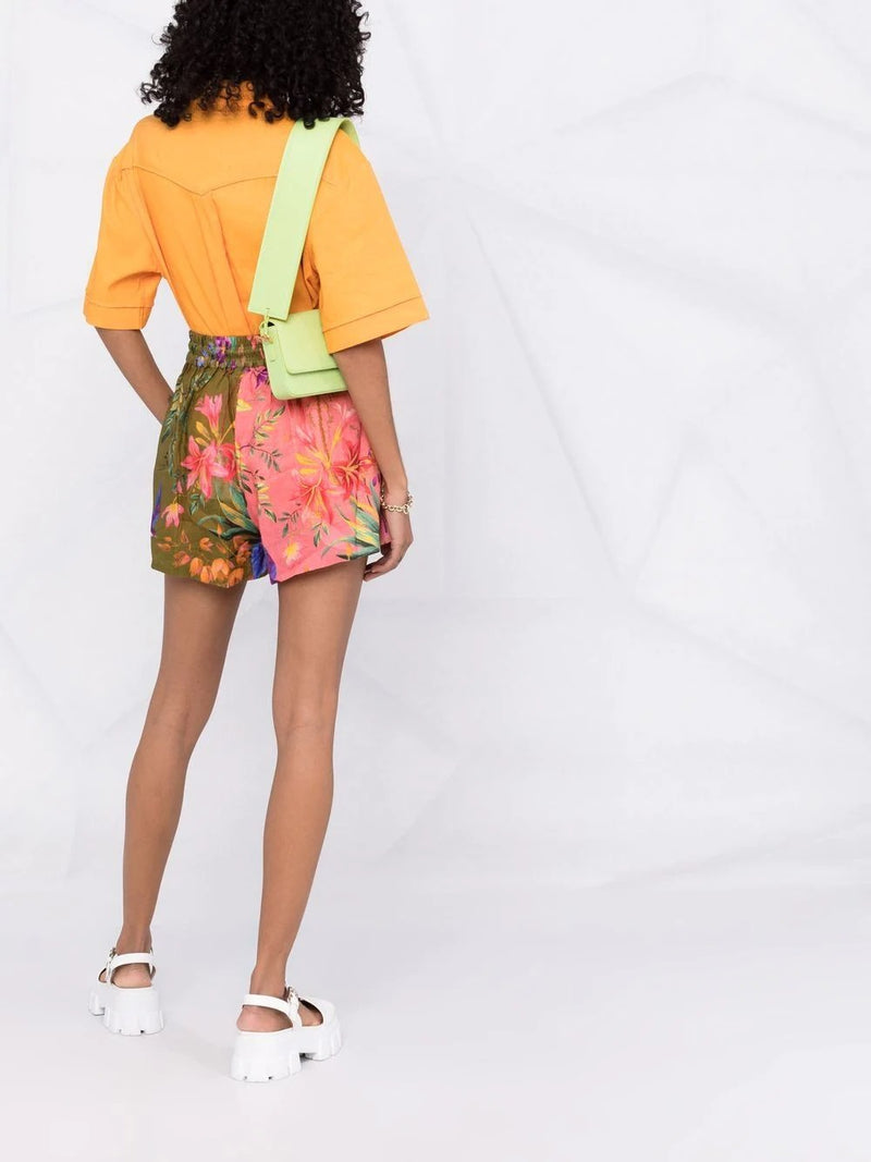 Short Tropicana Patched Multicolor