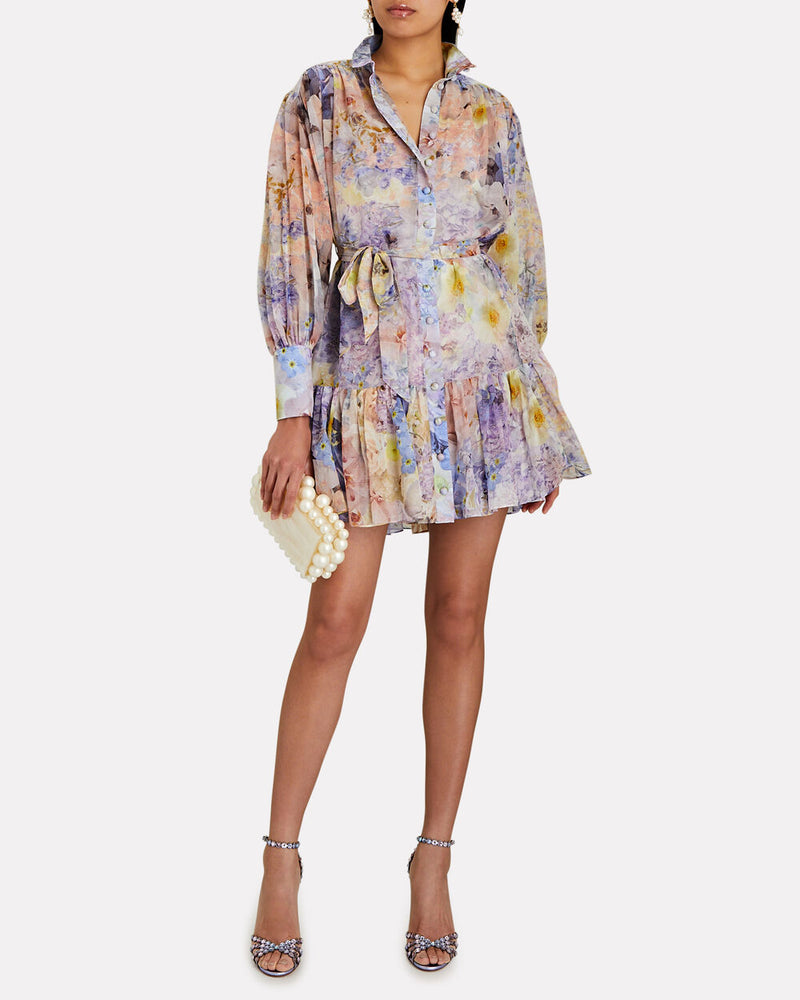 Vestido Formal Rhythmic Lantern Mini Multicolor