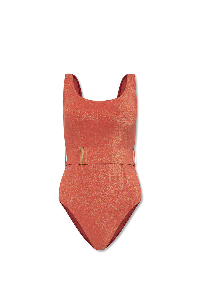 Traje De Baño Rosa Scoop Buckle Rosa