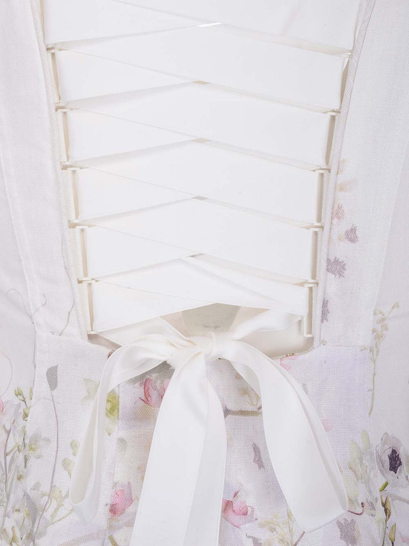 Vestido Formal Dancer Panelled Mini Blanco