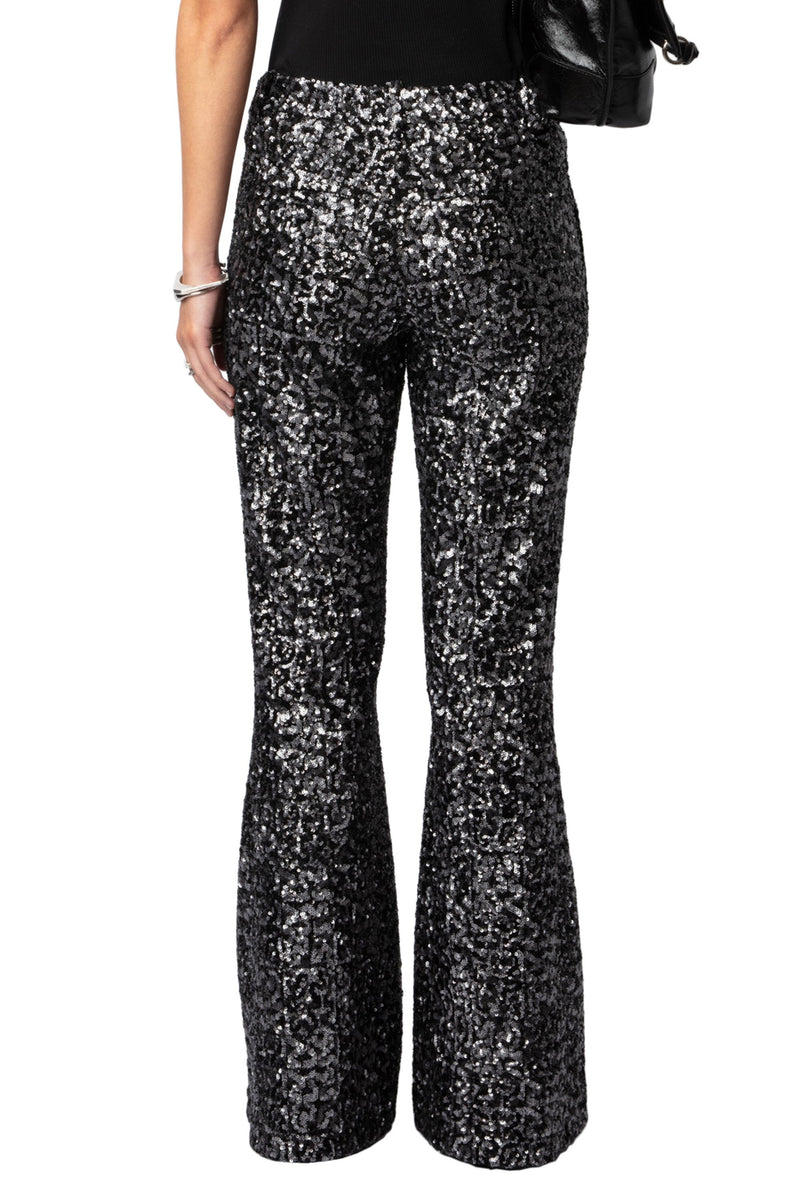 Pantalones Prevy Sequins Noir
