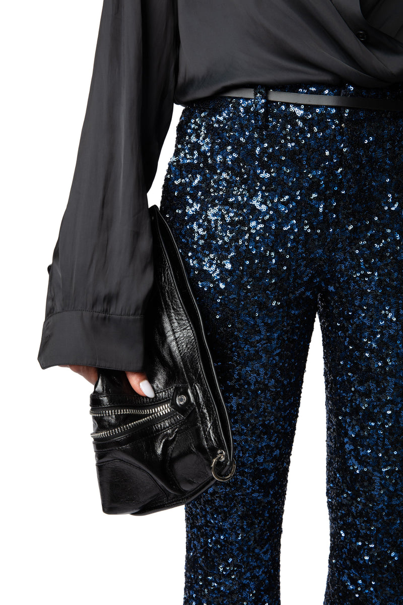 Pantalones Prevy Sequins Encre