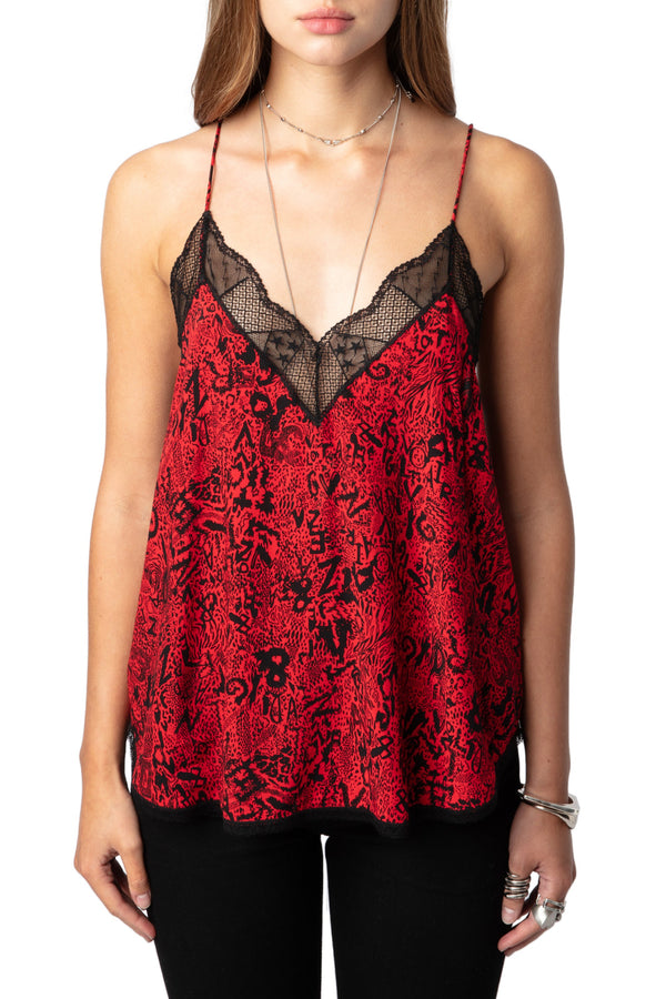Top Caraco Christy Soft Wild Voltaire Crimson